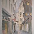 Collection "Chambéry" La  rue du Sénat - Aquarelle - VENDU